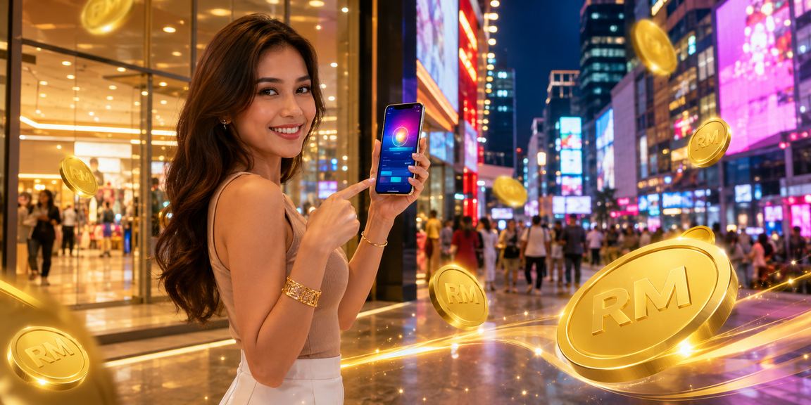 Proses deposit mudah alih gaya Melayu di Kuala Lumpur dengan paparan kaedah pembayaran tempatan Malaysia