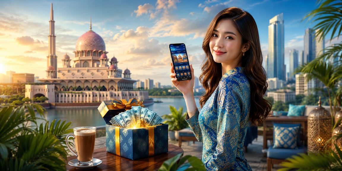 Pengalaman kasino mudah alih gaya Melayu di Putrajaya dengan paparan permainan slot pada skrin telefon